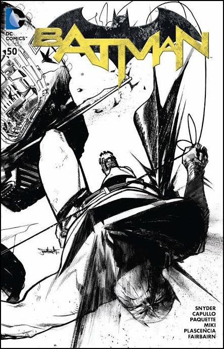 Batman (2011) issue 50-R Sean Murphy Forbidden Planet B&W Cover