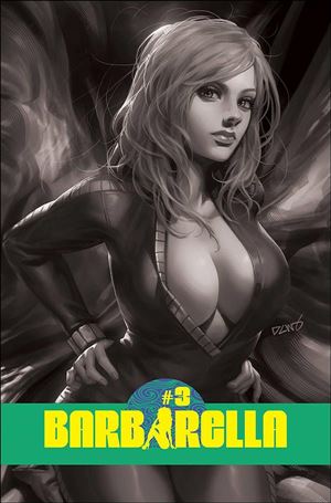 Barbarella (2021) issue 3-O Derrick Chew 1:25 Black & White Cover