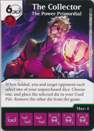 Marvel Dice Masters Guardians of the Galaxy  card 76 The Collector:  The Power Primordial 