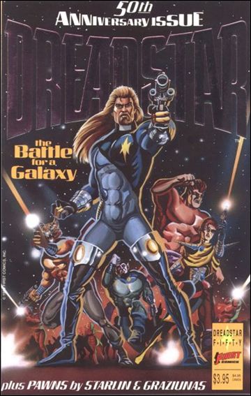 Dreadstar (1982) issue 50 Embossed, Silver Foil Cover