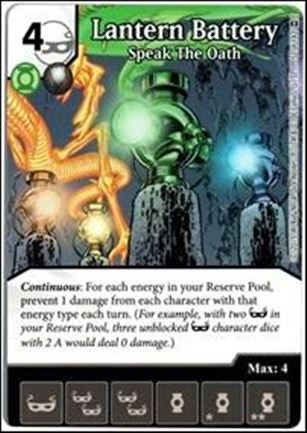 DC Comics Dice Masters War of Light card 52 Lantern Battery: Speak the Oath