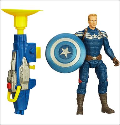 Captain America: The Winter Soldier figure 1-B Captain America (Grapple Cannon) Loose