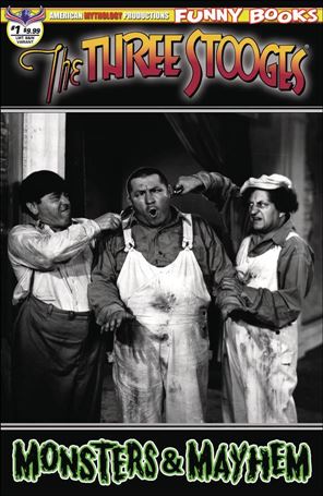 Three Stooges: Monsters & Mayhem issue 1-C Black & White Photo Cover 1/350