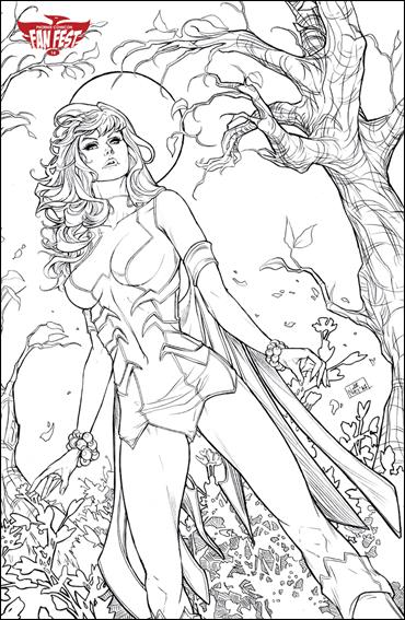 Widow's Web issue 0-B Phoenix Comicon Fan Fest Virgin Sketch Cover 1/50