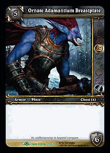 World of Warcraft: Through the Dark Portal (Base Set) card 259 Ornate Adamantium Breastplate