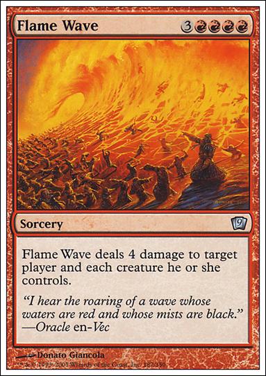 Magic the Gathering: 9th Edition (Base Set) card 182 Flame Wave