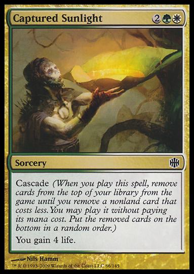 Magic The Gathering: Alara Reborn (Base Set) card 66 Caputred Sunlight