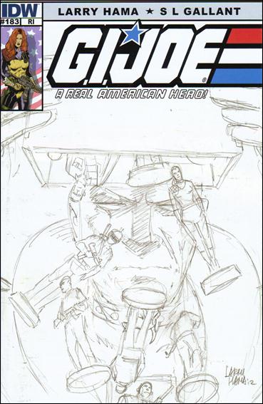 G.I. Joe: A Real American Hero issue 183-B Larry Hama 1:10 Sketch Cover