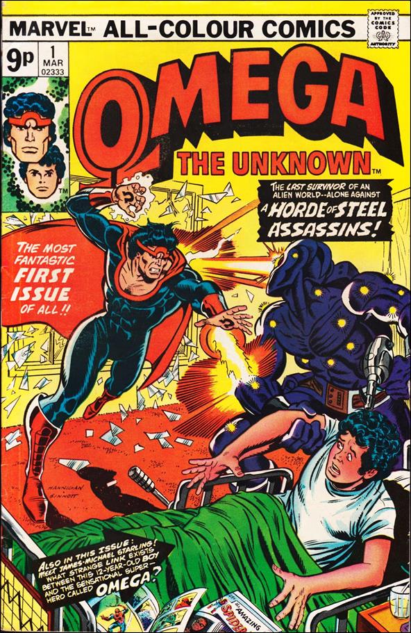 Omega: The Unknown (1976) issue 1-B UK Price Cover