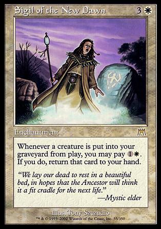 Magic the Gathering: Onslaught (Base Set) card 55 Sigil of the New Dawn
