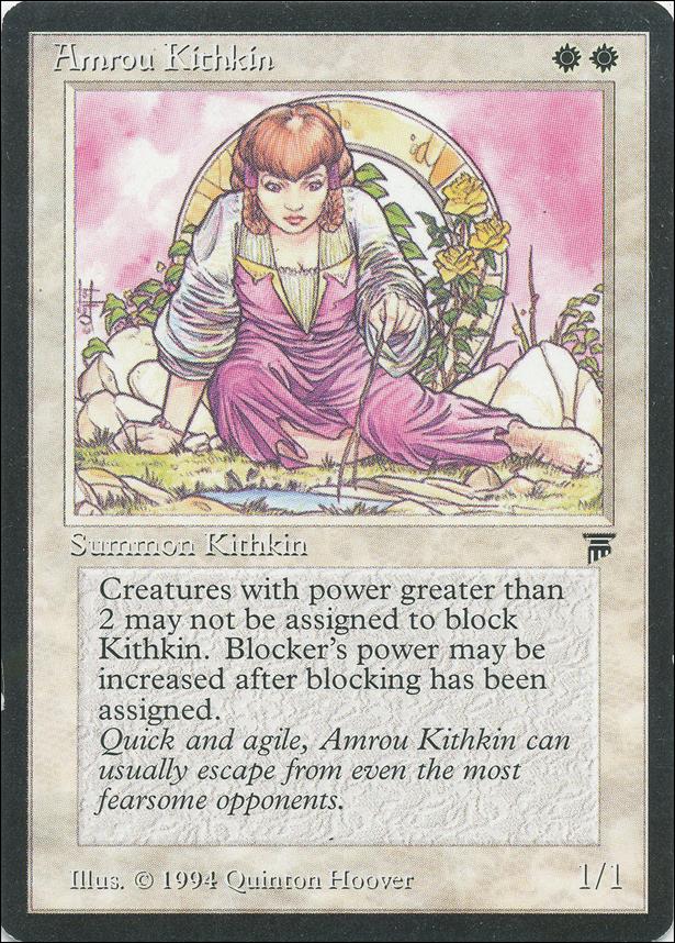 Magic the Gathering: Legends (Base Set) card 3 Amrou Kithkin