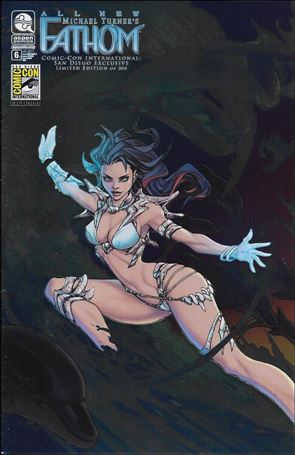 All New Michael Turner's Fathom issue 6-D P. Pantalena San Diego Comic Con Foil Cover 1/200