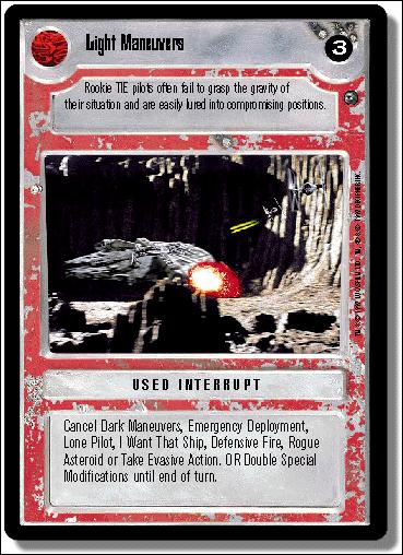 Star Wars: Dagobah Limited (Base Set) card 150 Light Maneuvers