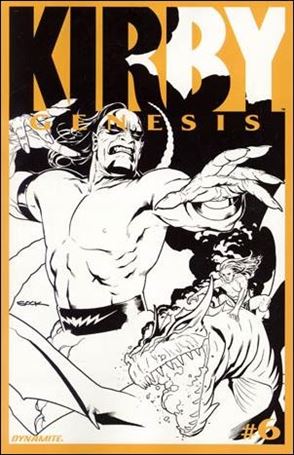 Kirby: Genesis issue 6-C Ryan Sook Black and White Cover
