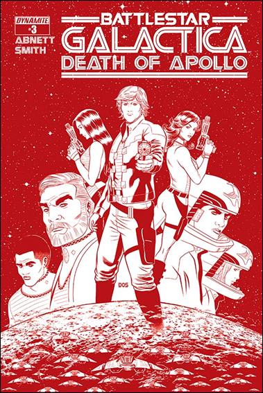 (Classic) Battlestar Galactica: The Death of Apollo issue 3-G Dietrich Smith 1:25 Cylon Red Cover