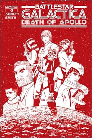 (Classic) Battlestar Galactica: The Death of Apollo issue 3-G Dietrich Smith 1:25 Cylon Red Cover