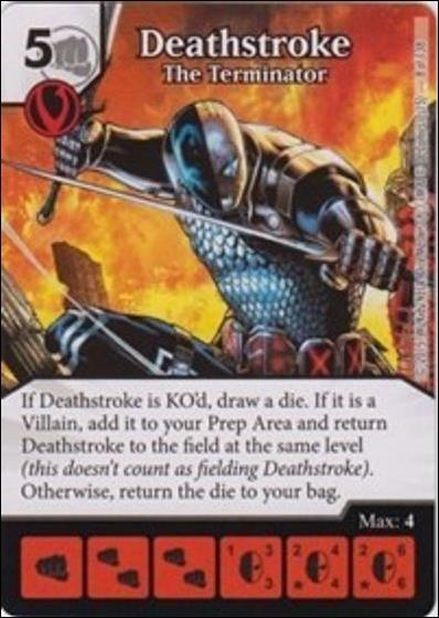 DC Comics Dice Masters Justice League  card 8 Deathstroke: The Terminator