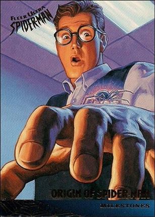Fleer Ultra Spider-Man (Base Set) card 85 Origin of Spider-Man