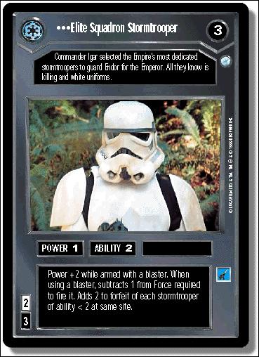 Star Wars: Endor Limited (Base Set) card 10 Elite Squadron Stormtrooper