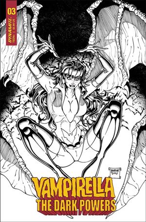 Vampirella: The Dark Powers issue 3-G Will Robson 1:10 Black & White Cover