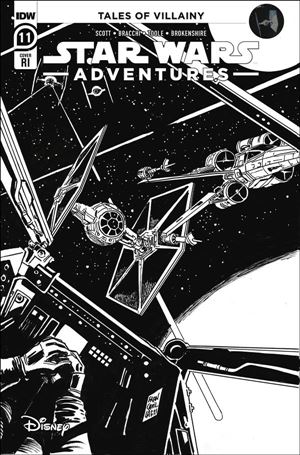 Star Wars Adventures (2020) issue 11-C Francesco Francavilla 1:10 Black & White Cover