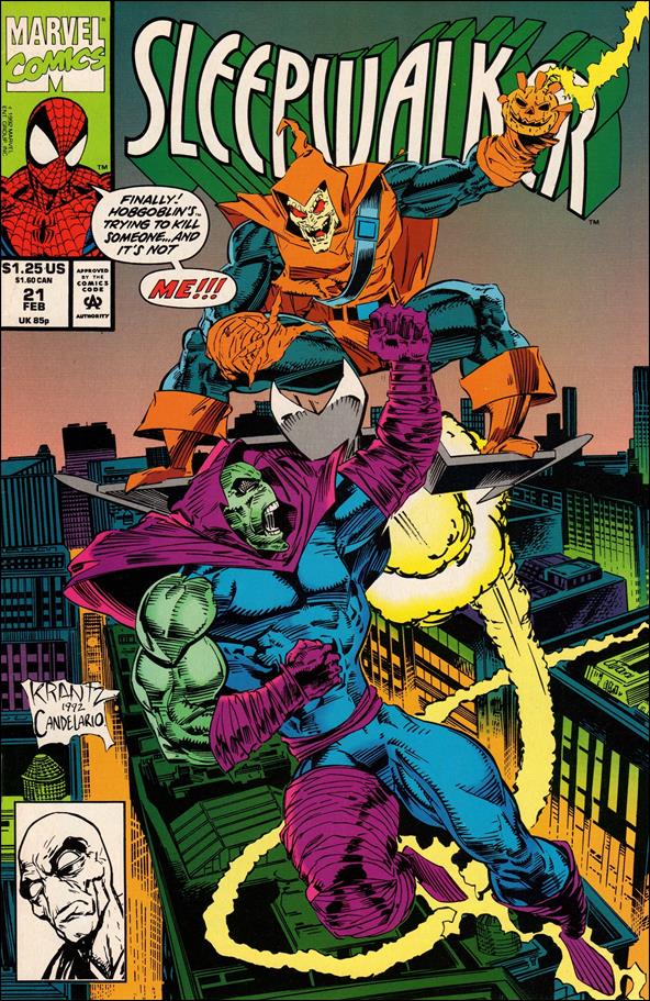 Sleepwalker 21 A, Feb 1993 Comic Book by Marvel