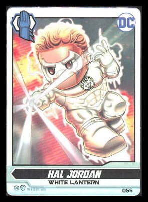 DC Comics Ooshies Collector Cards: Series 2 card 55 Hal Jordan: White Lantern Foil
