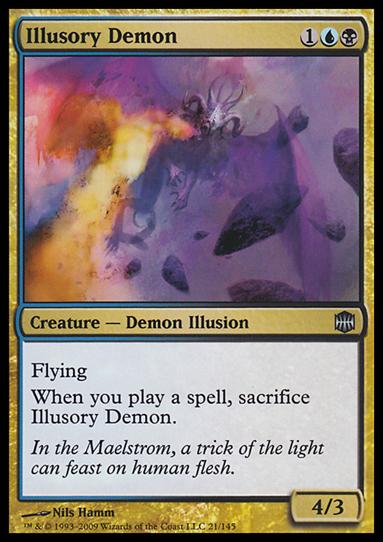 Magic The Gathering: Alara Reborn (Base Set) card 21 Illusory Demon