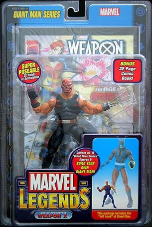 Marvel Legends (Giant Man Series) figure 11 Age of Apocalypse Weapon X (Burnt Face)