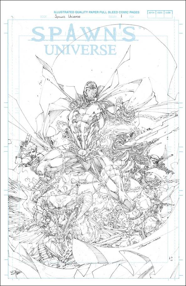 Spawn's Universe issue 1-G Brett Booth 1:50 Sketch Cover