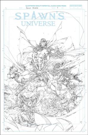 Spawn's Universe issue 1-G Brett Booth 1:50 Sketch Cover
