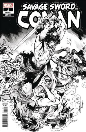 Savage Sword of Conan (2019) issue 2-C Pepe Larraz 1:50 Black & White Cover