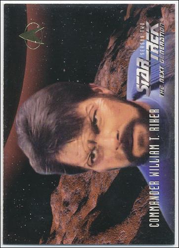 Star Trek: The Next Generation - The Episode Collection Season Two (Base Set) card 133 Commander William T. Riker - Card G