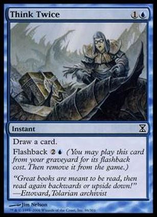 Magic the Gathering: Time Spiral (Base Set) card 86 Think Twice