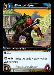 World of Warcraft: Through the Dark Portal (Base Set) card 183 Miner Moggun