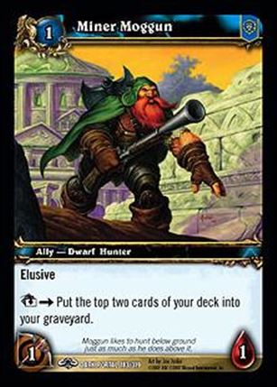 World of Warcraft: Through the Dark Portal (Base Set) card 183 Miner Moggun