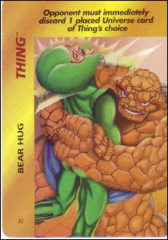 Marvel OverPower (Base Set) card nn210 Thing: Bear Hug