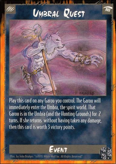 Rage Limited (Base Set) card 290 Umbral Quest 