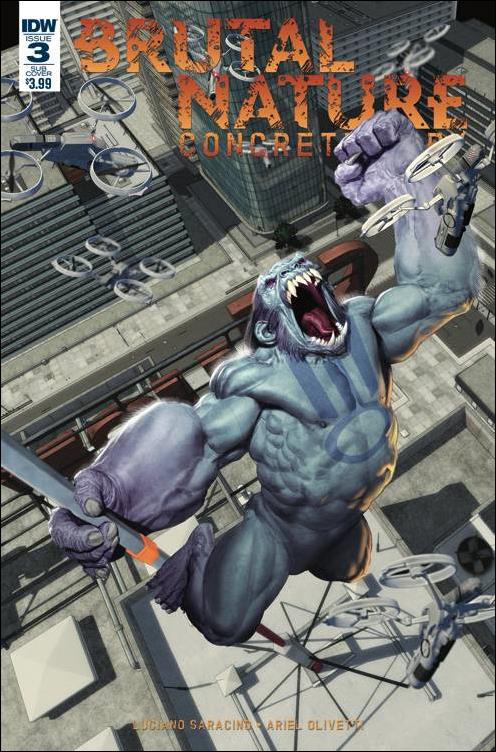 Brutal Nature: Concrete Fury  issue 3-B Ariel Olivetti Subscription Cover