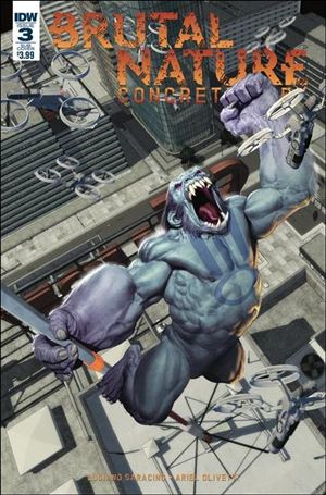 Brutal Nature: Concrete Fury  issue 3-B Ariel Olivetti Subscription Cover