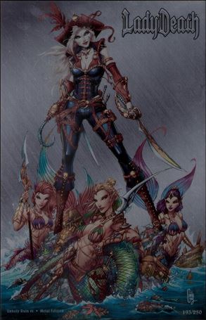 Lady Death: Unholy Ruin (2017) issue 1-F Metal Edition 1/250