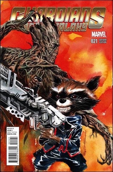 Guardians of the Galaxy (2013) issue 21-B Rocket Raccoon and Groot Cover