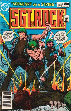 Sgt. Rock (1977) issue 343-B UK Price Cover