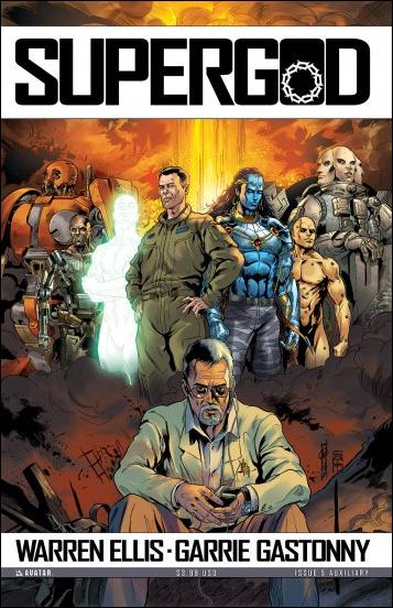 Warren Ellis' Supergod issue 5-B Auxiliary Cover