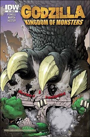 Godzilla: Kingdom of Monsters issue 1-NL Heroes & Fantasies Cover 1/500