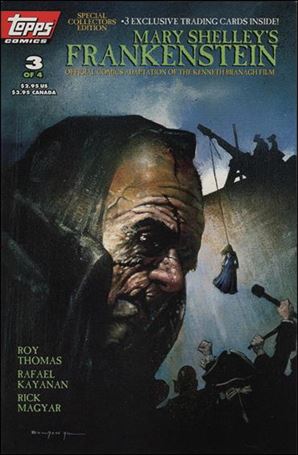 Mary Shelley's Frankenstein issue 3-B Unbagged John Bolton Cover