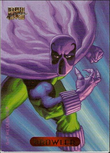 1994 Marvel Masterpieces (Base Set) card 91 Prowler