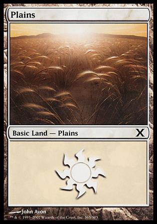 Magic the Gathering: 10th Edition (Base Set) card 365 Plains