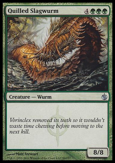 Magic the Gathering: Mirrodin Besieged (Base Set) card 89 Quilled Slagwurm