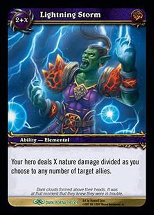 World of Warcraft: Through the Dark Portal (Base Set) card 98 Lightning Storm